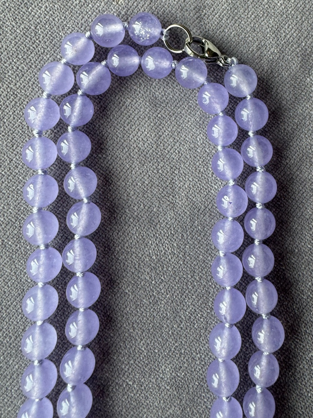 NWOT Tuckernuck Lavender Jade Necklace - Picture 2 of 9